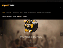 Tablet Screenshot of monkey-tunes.com